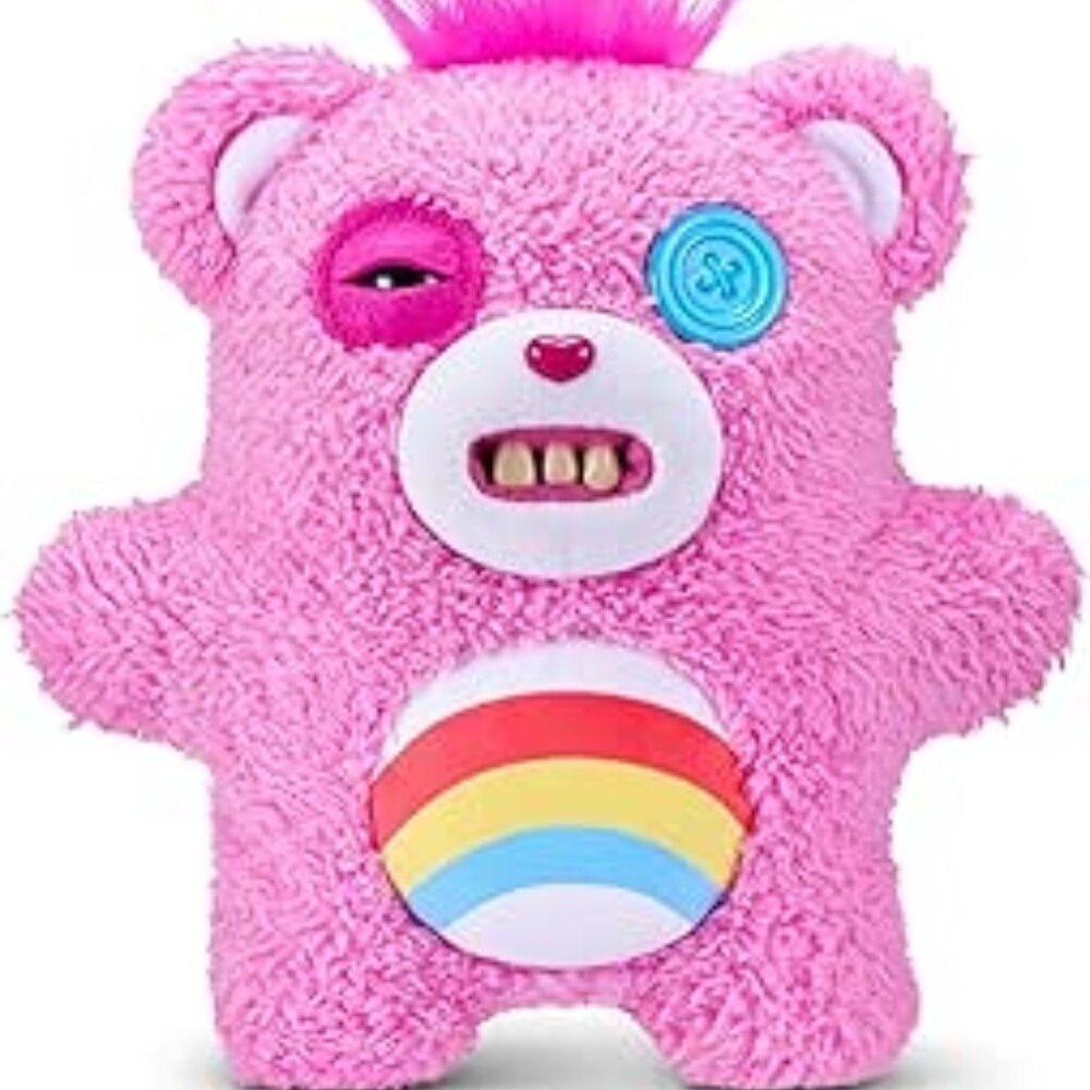 Fuggler Care Bears 9-Inch Plush Toy Cheer Bear (Pink)